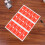 10 A4 zelfklevende identificatielabels rood 6
