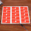 10 A4 zelfklevende identificatielabels rood 8