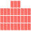 10 A4 zelfklevende identificatielabels rood 7