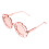 transparante roze zonnebril met hoed 1