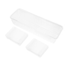 1Set Sieraden Bewaarzak Transparante PVC Oorbellen Ringen