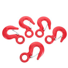 5St Swivel Sling Hooks Sterk Rood Carbonstaal