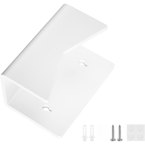 Wall Mounted Mail Rack Acrylic Envelope Holder, Postcard Rack, Document Storage Stand, White 15.3x10x6 cm 2