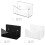 Wall Mounted Mail Rack Acrylic Envelope Holder, Postcard Rack, Document Storage Stand, White 15.3x10x6 cm 5
