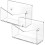 Wall Mounted Mail Rack Acrylic Envelope Holder, Postcard Rack, Document Storage Stand, White 15.3x10x6 cm 4