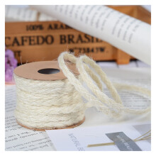 Natural Jute Twine 5m, Jute Rope, Home Textile Hemp Cord, Braided Burlap Rope, Macrame Decor, Color Dull
