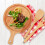 holz pizza tablett für steak, grill & snacks, servierplatte 6