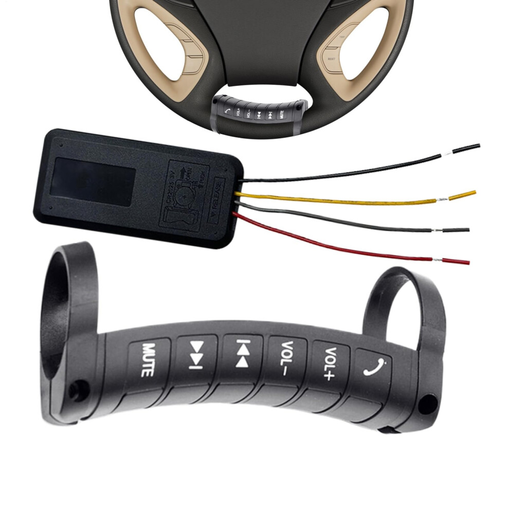 Car Steering Wheel Remote Control Wireless Media Button For Cars Rvs Sedans Trucks Compact Media Device Controller 9354506004675