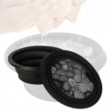 Face Bowl for Ice Ice Bath Cooling Unit Built-In Icetray Foldable Wash Basin Portable Cosmetic Beauty Tool Home Use