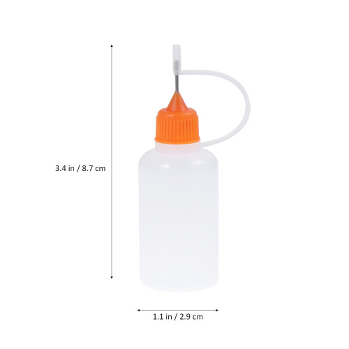 15pcs 30ml plastic squeeze bottles with steel needle tips and funnels 1