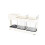 Plastic Washing Set With Tooth Cup Brush Paste Rack Gargle Cup Double 5