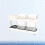 Plastic Washing Set With Tooth Cup Brush Paste Rack Gargle Cup Double 8
