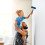 1Rouleau Rouleau Texturé Caoutchouc Bleu Pour Décor Mural 5