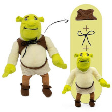 33cm Shrek Plush Figure Toy Funny Stuffed Animal Throw Pillow Doll Home Decoration Gift for Anime Fans Adults Kids Q