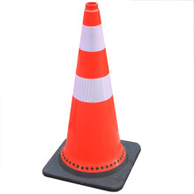 Detachable Base Traffic Safety Bollard Delineator Post Flexible Plastic 70cm With Expansion Bolts Driveways Parking
