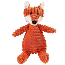 (Fox) Durable Plush Toy Chew Dog Toys With Squeaker And Crinkle Paper For Sounding Plush Plush Dog Toys Pack For Puppy Small Middle Large Dogs