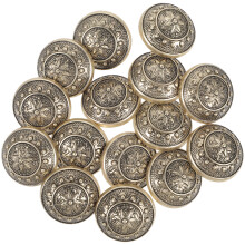 15St Modieuze Metalen Knopen Voor Jas En Naaiaccessoires