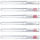 6 silikon-lippenpinsel für lipgloss und make-up 5