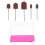 1Set Nagelstudio Polijstkop Display Box Rosé Manicure Tool 9