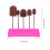 1Set Nagelstudio Polijstkop Display Box Rosé Manicure Tool 3