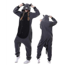(105) Grey Raccoon Costume Pajama Onesie Kigurumi Jumpsuit Animal Hoodie