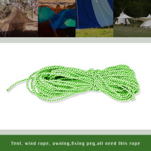 Outdoor Camping Zeltvordach Seil 20m Reflexionsleinen Paracord