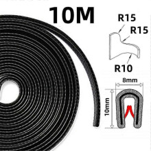 10m Edge Protection Edge Protection Profile Black Piping Tape Clamp Profile Rubber