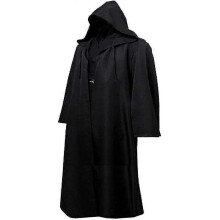 (M, Black) Star Wars Jedi Darth Vader Cloak Cape Cosplay Costume Fancy Carnival Party