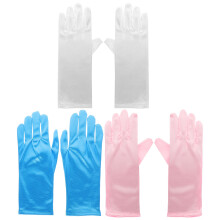 3 paar -strickhandschuhe pink weiß für kleider & party