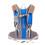 blauer rucksack 22x48 cm mit hydrationssystem und 15-l-trinkblase 6