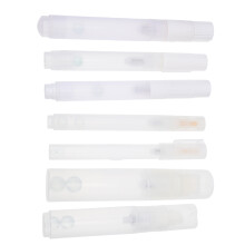 7St Eenvoudige Plastic Graffiti Pen Hulzen Wit, Duurzaam En Praktisch