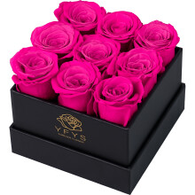 YFYS Forever Rose Blumen zur Lieferung Prime ? 9 St?ck konservierte frische Rosen, echte Rosen, die jahrelang halten, als Geburtstagsgeschenk f?r Frau