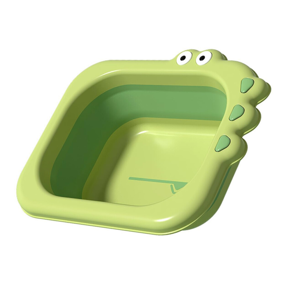 Newborn Wash Basin Foldable Portable Collapsible Baby Bath Basin 32X26x10 Cm Green