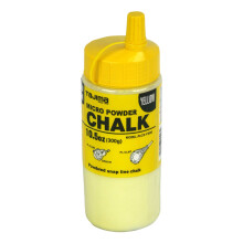 TAJIMA Micro Chalk - Geel 10,5 oz (300 g) Ultrafijn kliklijnkrijt met duurzame fles en gemakkelijk te vullen mondstuk - PLC2-Y300