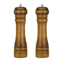 Salt and pepper mills, oak wood salt and pepper mills, salt and pepper shakers, ceramic rotor