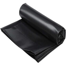 Black Pond Liner HDPE Tear-Resistant Membrane For Fish Ponds 1x6m To 10x10m Waterproof Underlay For Garden And Landscape