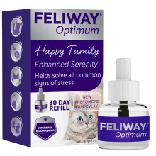 FELIWAY Optimum 30 Day Cat Calming Odourless Refill for Pheromone Diffuser, 48ml