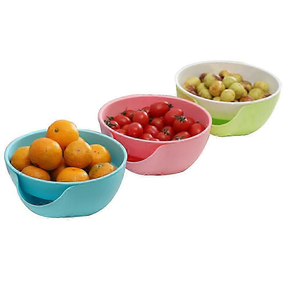 Pistachio Shell Snack Storage Bowl, Fruit Snacks, Double Nut Bowl, Self-Draining Vegetable Basket