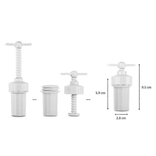 Garlic press 3 x 6 cm - Plastic 1