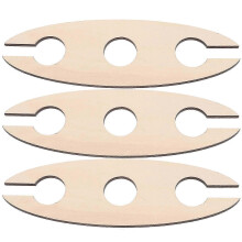 Set of 3 wooden wine racks for home (khaki)