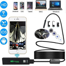 (As show, One size) Near focus 1200P ultra-clear endoscope Apple Android IOS wifi mobile phone endoscope 8mm wireless endoscope (2m)