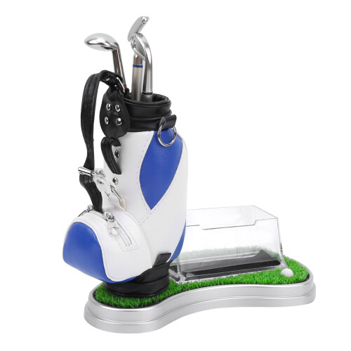Mini-Desktop-Golftasche, Stifthalter mit 2