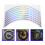 1Sheet Assorted Color Reflective Tire Strips Car Rim Stickers 2