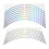 1Sheet Assorted Color Reflective Tire Strips Car Rim Stickers 7