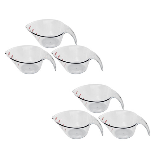 6Pcs Experiment Measuring Cup Volumetric Cups Easy To Read
