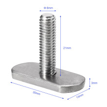 Kayak-Schienenhardware-Kit: 6 Stück Schrauben und Bolzen für Kanus und Boote