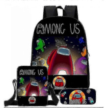 Among Us Three-piece School Bag Elementary School Backpack jmj