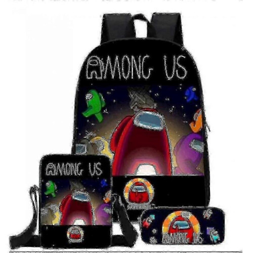 Among Us Three-piece School Bag Elementary School Backpack jmj
