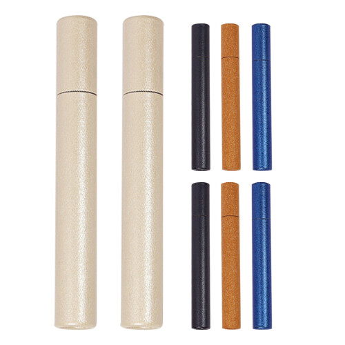 8Pcs Decorative Paper Incense Storage Tubes Natural Kraft Material 2