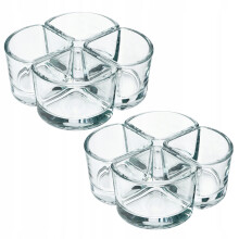 KADAX Glas-Salatschüsseln für Snacks, Saucen-Dip-Set, 8-tlg
